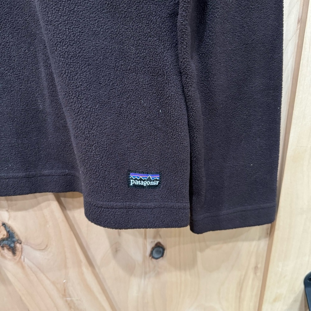 Patagonia 1/4 Quarter Zip Fleece Pullover Sweater Stand-Collar Brown Size Small - Picture 2 of 10